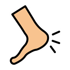 Heel Vector Filled Icon Design
