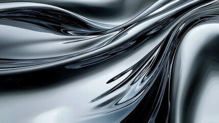Abstract Fluid Metal Texture