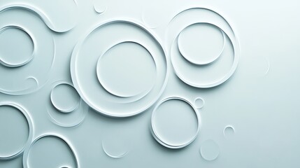 Abstract Minimalistic Background with Soft Circular Shapes and Gentle Color Gradients