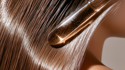 Styling techniques for silky hair beauty salon tutorial indoor close-up hair care essentials