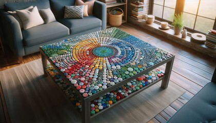 Fototapeta premium Bottle Cap Table Top
