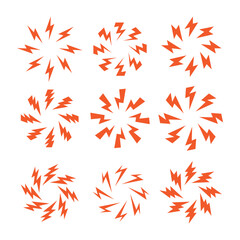 Pain Point Lightning Vector Illustration