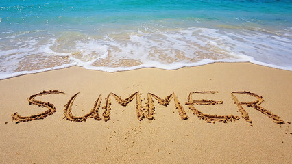 Fototapeta premium Summer on the Shore: 