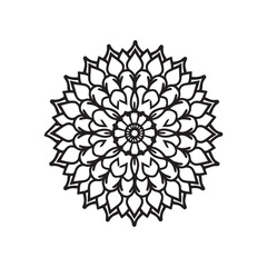 Mandala - hand drawn ornament.Mandala pattern.