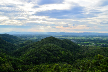 Naklejka premium Beautiful view, Beautiful nature at Phrae north Thailand