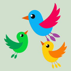 bird with flowers