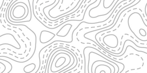 Stylish Seamless Background Featuring Wavy Contour Lines and Topographic Mapping Motifs, Inspired by Natural Elevation and Geographic Grid Systems