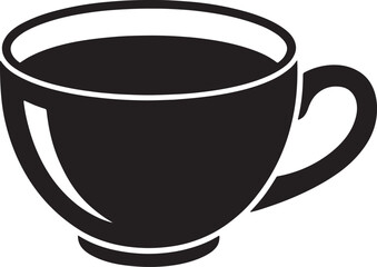 Chai Tea Cup silhouette vector illustration