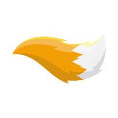 Cartoon Illustration of a Fox Tail