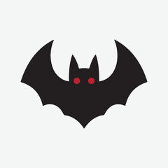 High Quality Bat Vector Silhouette Perfect for Halloween and Gothic Designs