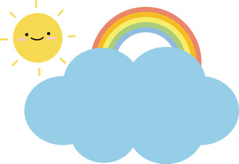 태양 구름 캐릭터