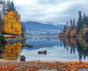 Autumn Lake Reflections (1)