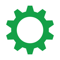 green gear icon