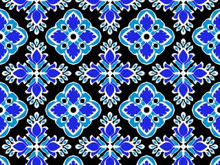 pattern batik flower damask ethnic boho ikat texture tribal geometric background