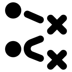 Strategy outline Solid Icon