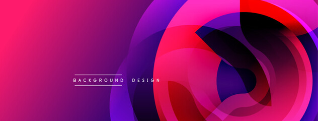 Abstract flowing shapes, vibrant gradients. Purple, red, black hues blend seamlessly. Modern design evokes movement, energy, visual appeal. Minimalist text reads background design.