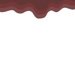 Obraz premium Dark Brown Melting Banner Top Page
