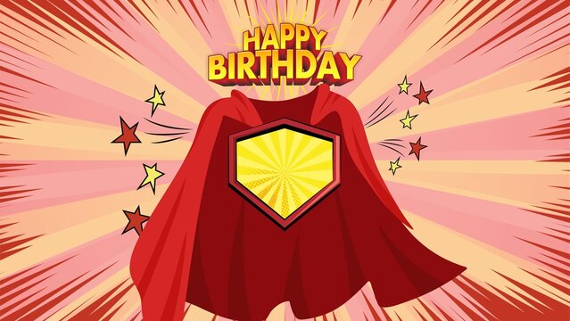 Superhero Themed Birthday Zoom Background | Custom Party Backdrop Design for Kids