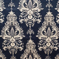 An elegant Edwardian-inspired lace fabric pattern