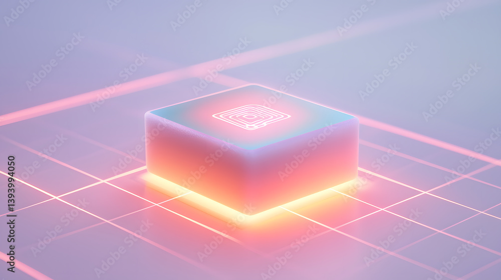Poster neural ai chip development technology lab stock image futuristic environment close-up view innovatio