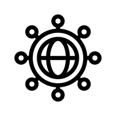 Network Icon Vector Symbol Design Illustration