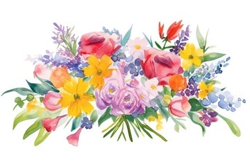 Obraz premium Bouquet painting pattern flower.