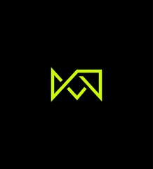 Fototapeta premium Abstract M Letter Logo Design, Modern Lines, Brand Identity