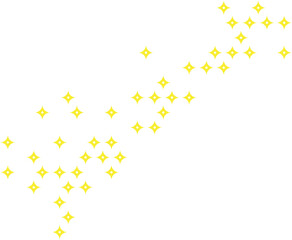 Glitter gold ornament corner border