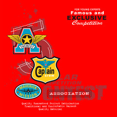 Exclusive typography slogan. Vector illustrations for printed t-shirts, screen printing