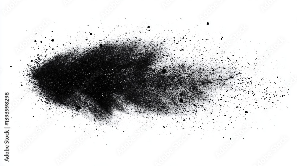 Poster black powder explosion abstract texture background design element high resolution graphic dark drama
