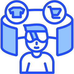 Virtual Shopping Icon
