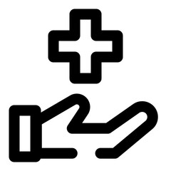 medical dashed line icon