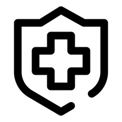 Obraz premium medical dashed line icon