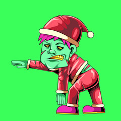 Christmas is coming and zombies are coming too be careful of zombies!