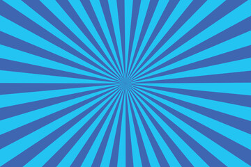 Blue shining light star burst background