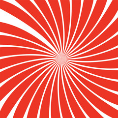 Red background with red sun rays. Abstract summer sun shine. 