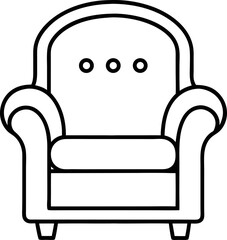 armchair vector illustration
