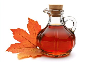 Maple syrup isolated on white background
