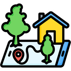 Virtual Real Estate Icon