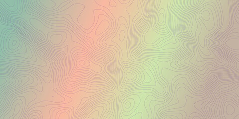 Topographic map patterns, topography line map. Outdoor vector background, editable stroke