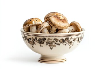 Mushrooms isolated on white background