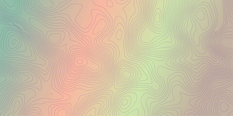 Topographic map patterns, topography line map. Outdoor vector background, editable stroke