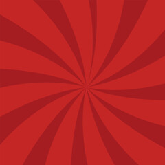 Retro red sun burst brochure,