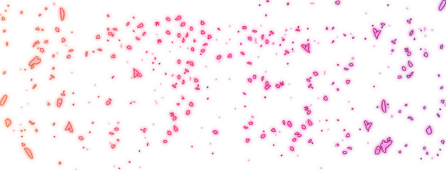 Neon Glitter Particle Explosion