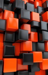 abstract background made of cubes