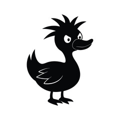 rooster silhouette vector illustration