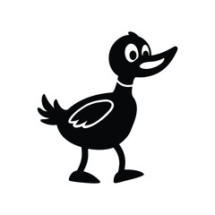 cartoon duck with a smile