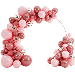 Fototapeta premium Pink Balloon Arch Kit