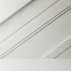 minimalist white geometric shapes background with a white surface for product display