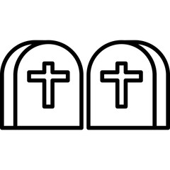 Fototapeta premium Grave Icon